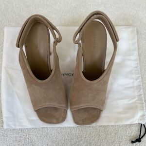 Vince suede heels size 10